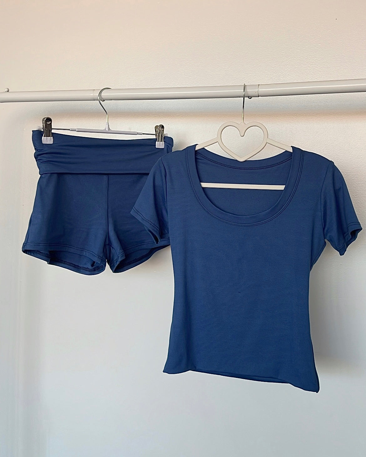 Denim Blue (Round) B-Soft Short Sleeve Top