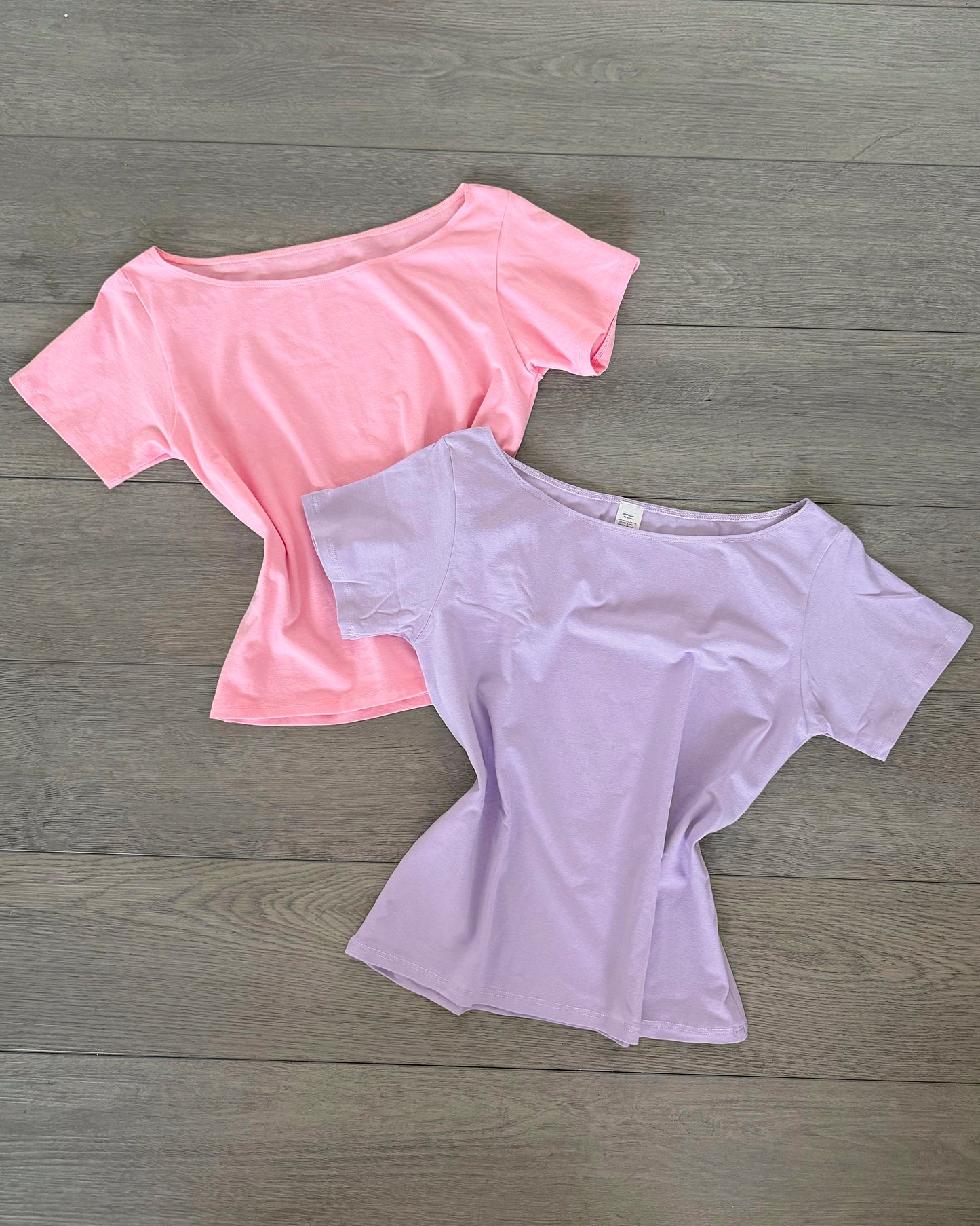 Pink Off The Shoulder Cotton Top