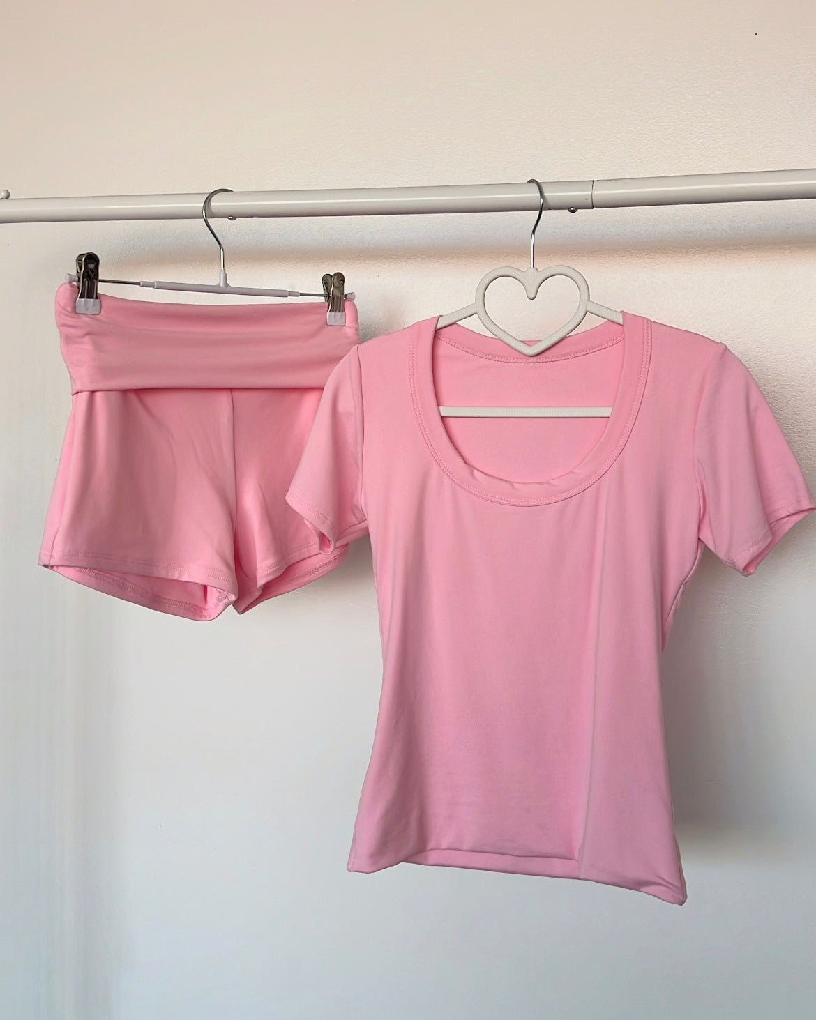 Baby Pink (Fold Over) B-Soft Shorts