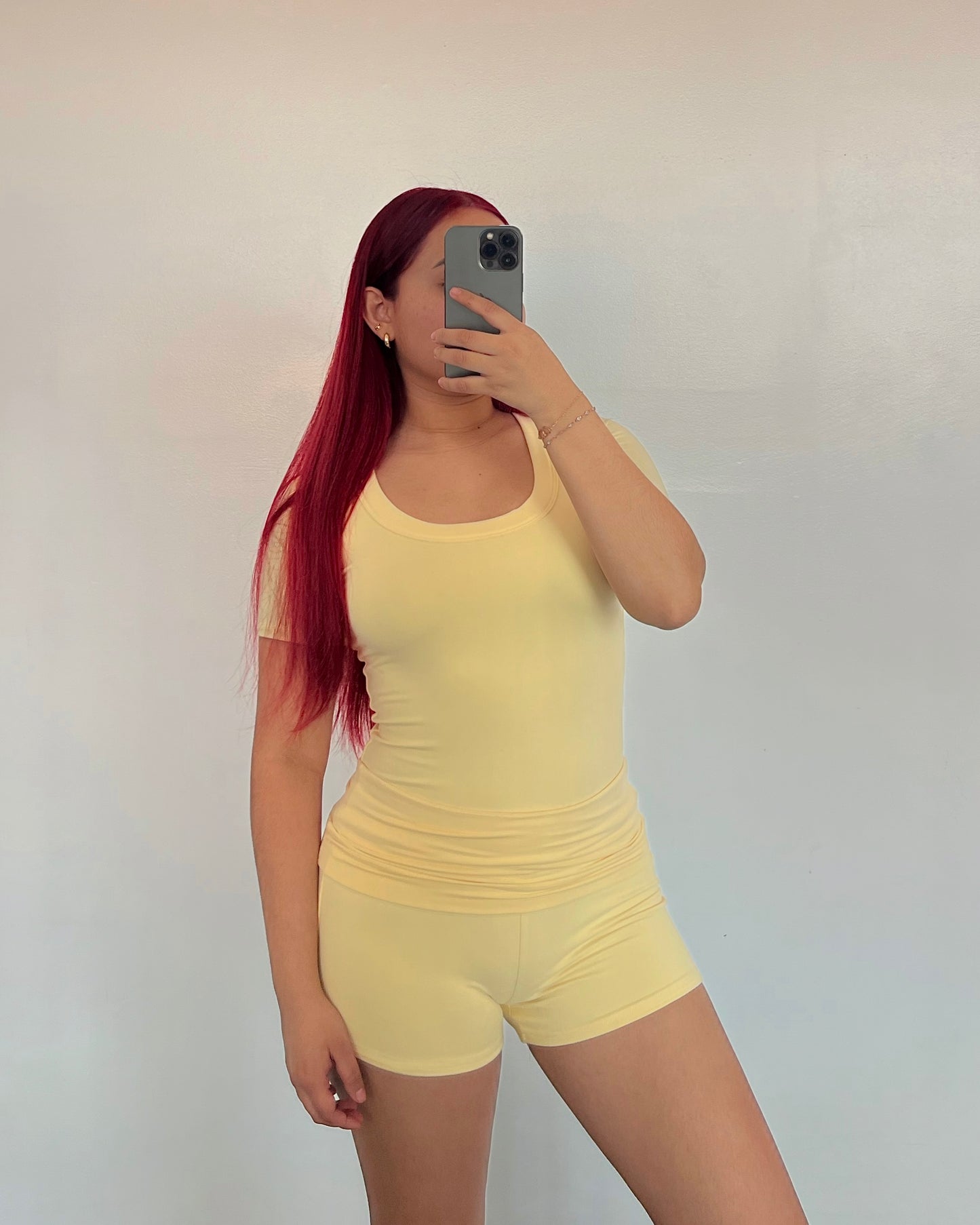 Soft Yellow (Round) B-Soft Short Sleeve Top