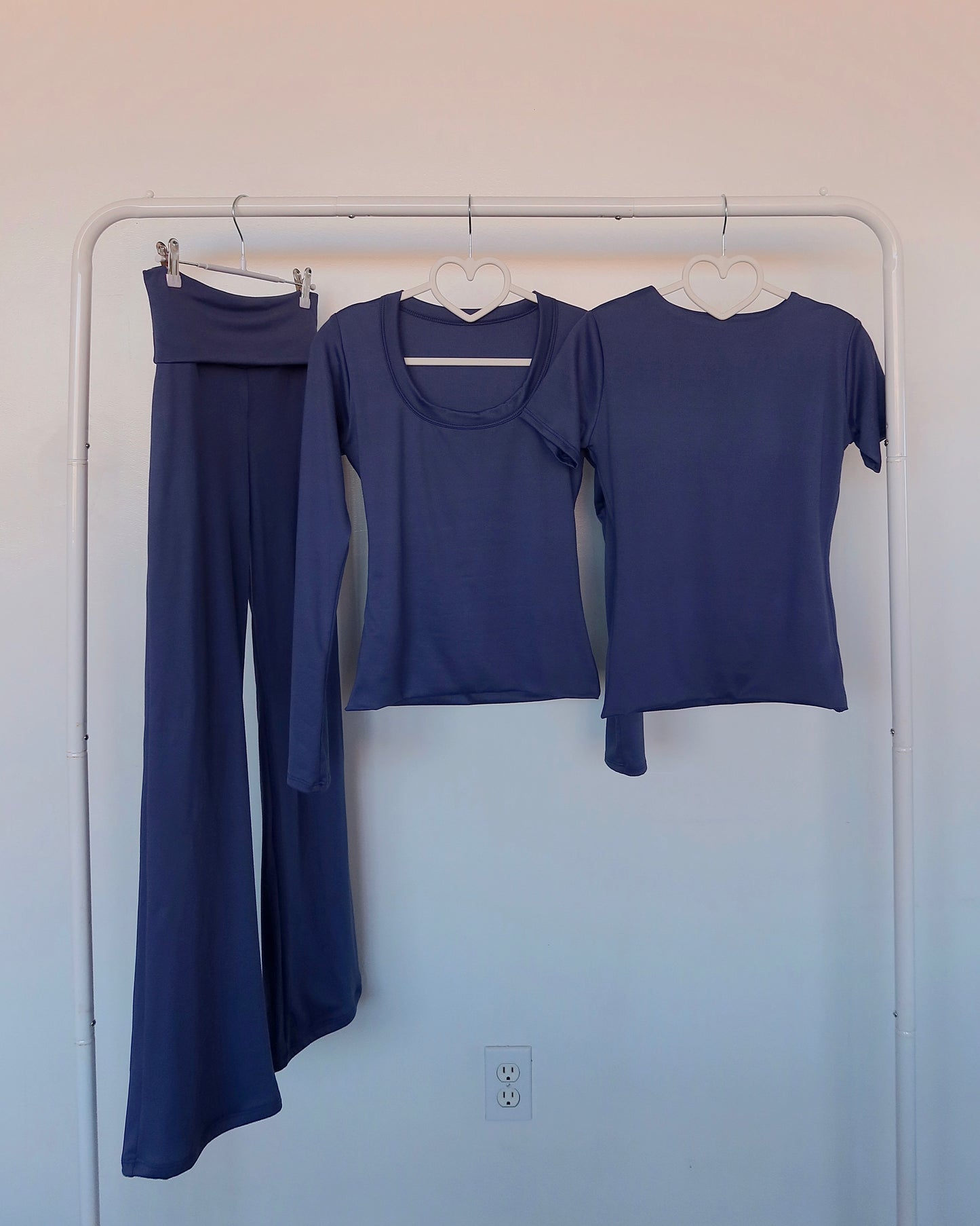 Denim (Fold Over) B-Soft Flare Pants