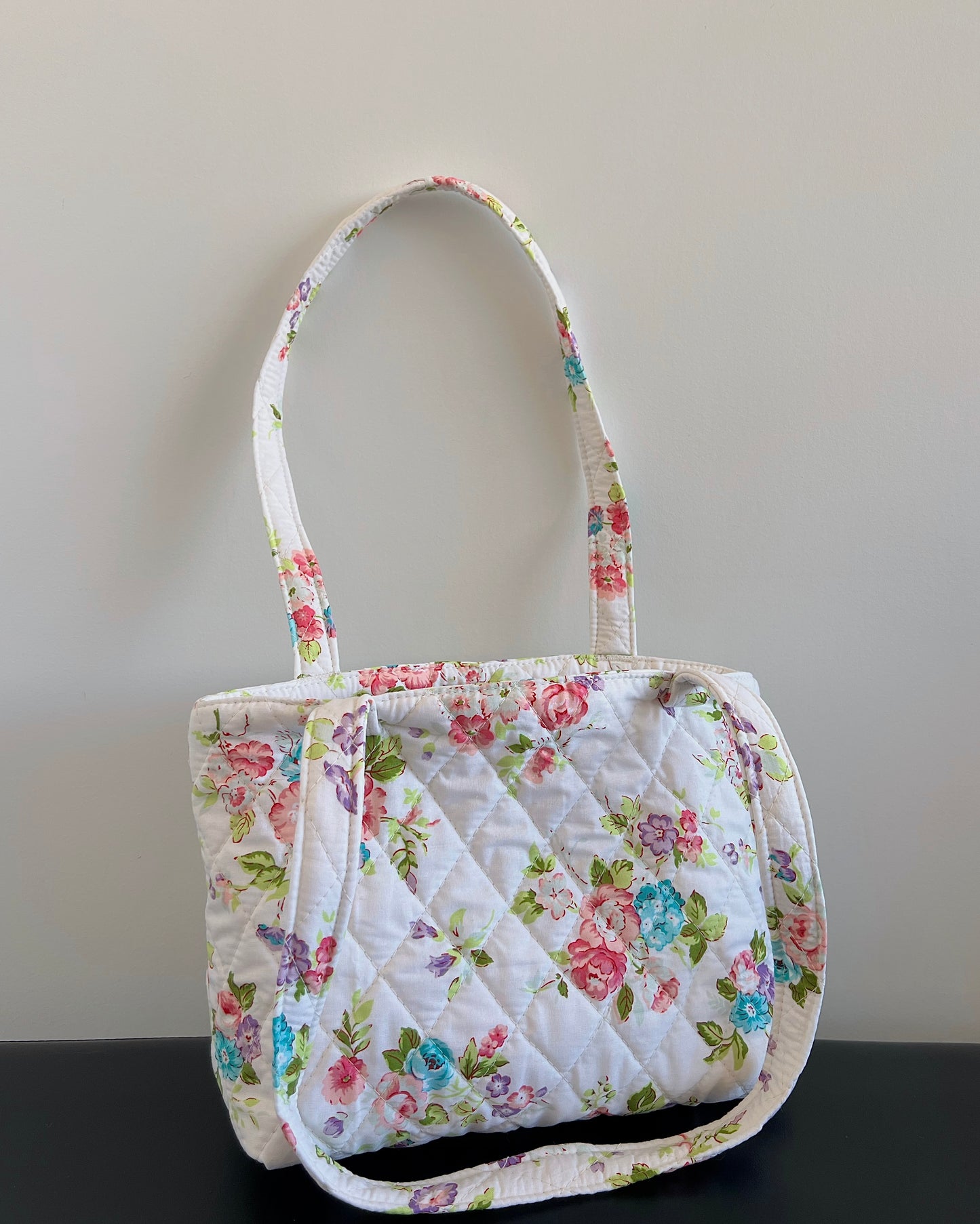 White Floral Tote Bag