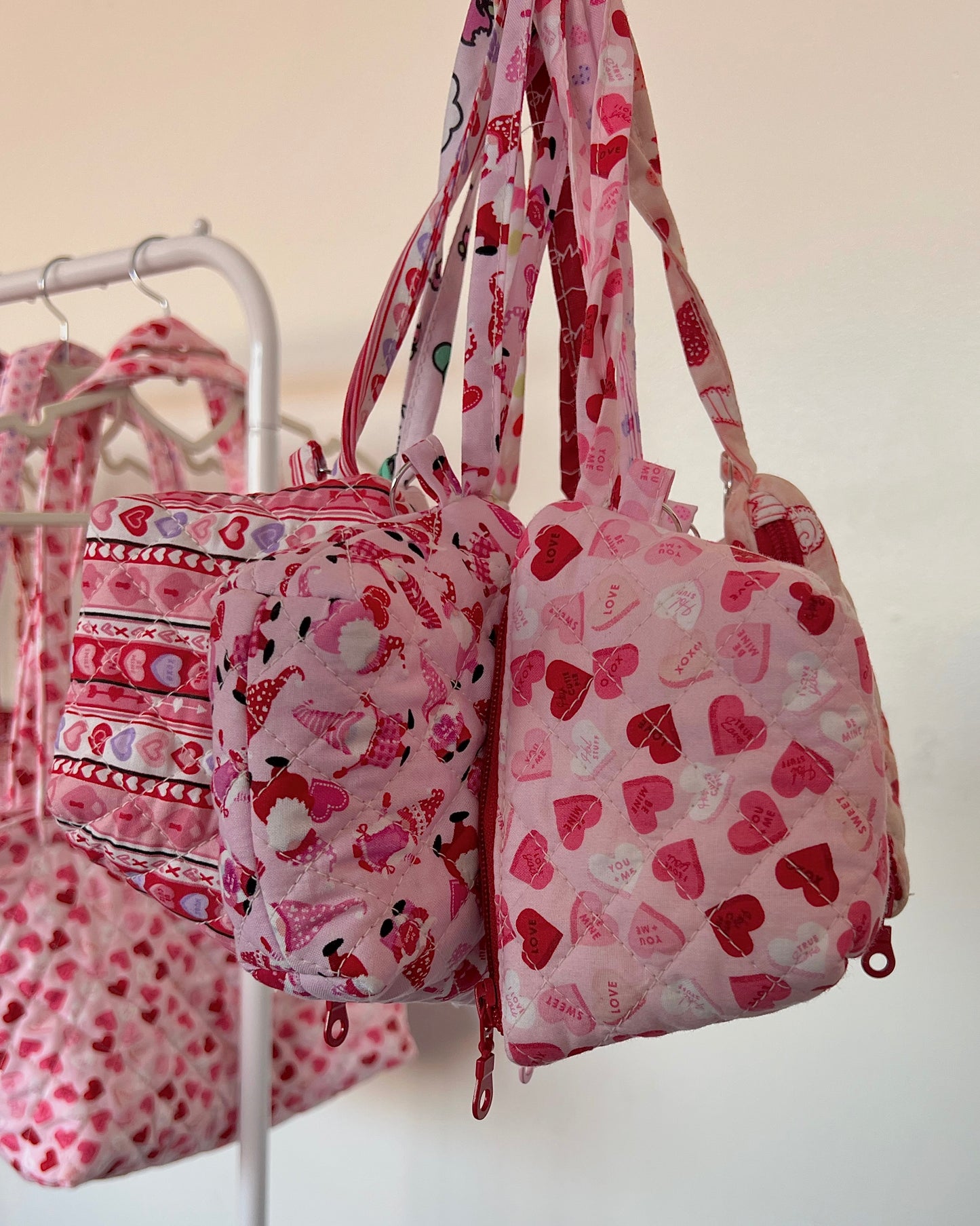 Polka Dot Hearts Pouch