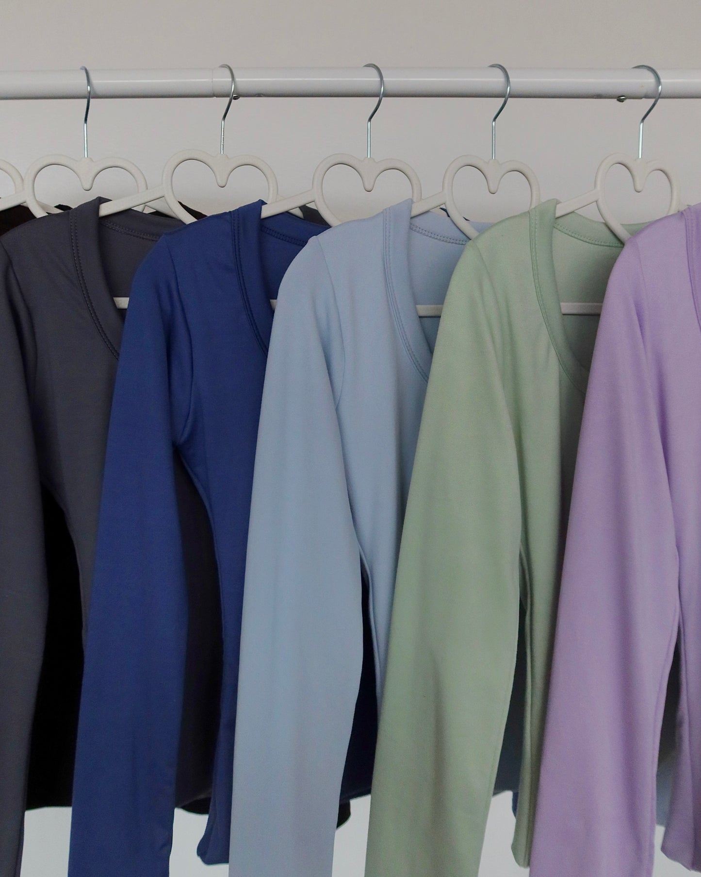 Charcoal (Round) B-Soft Long Sleeve Top