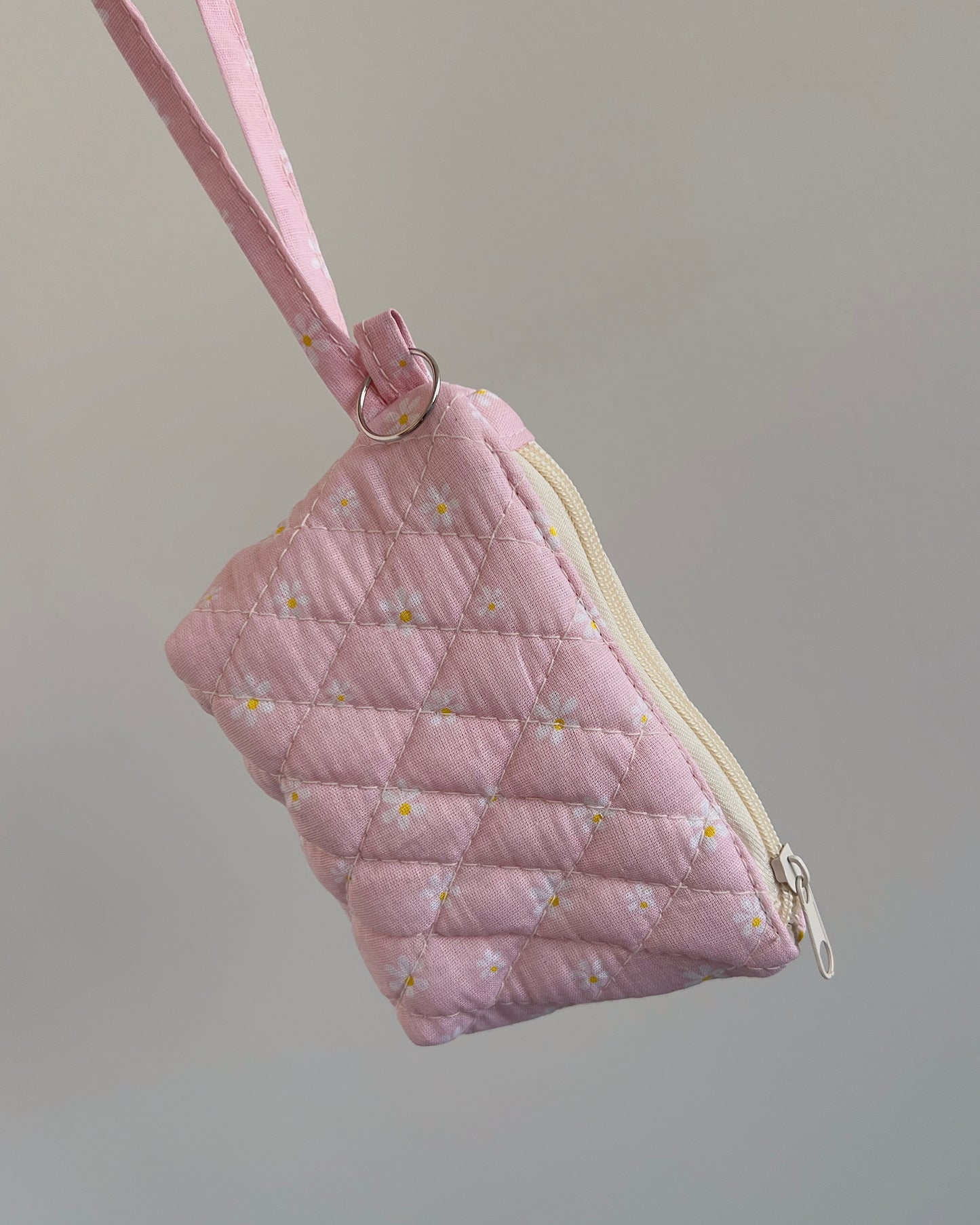 Baby Pink Daisies Mini Pouch