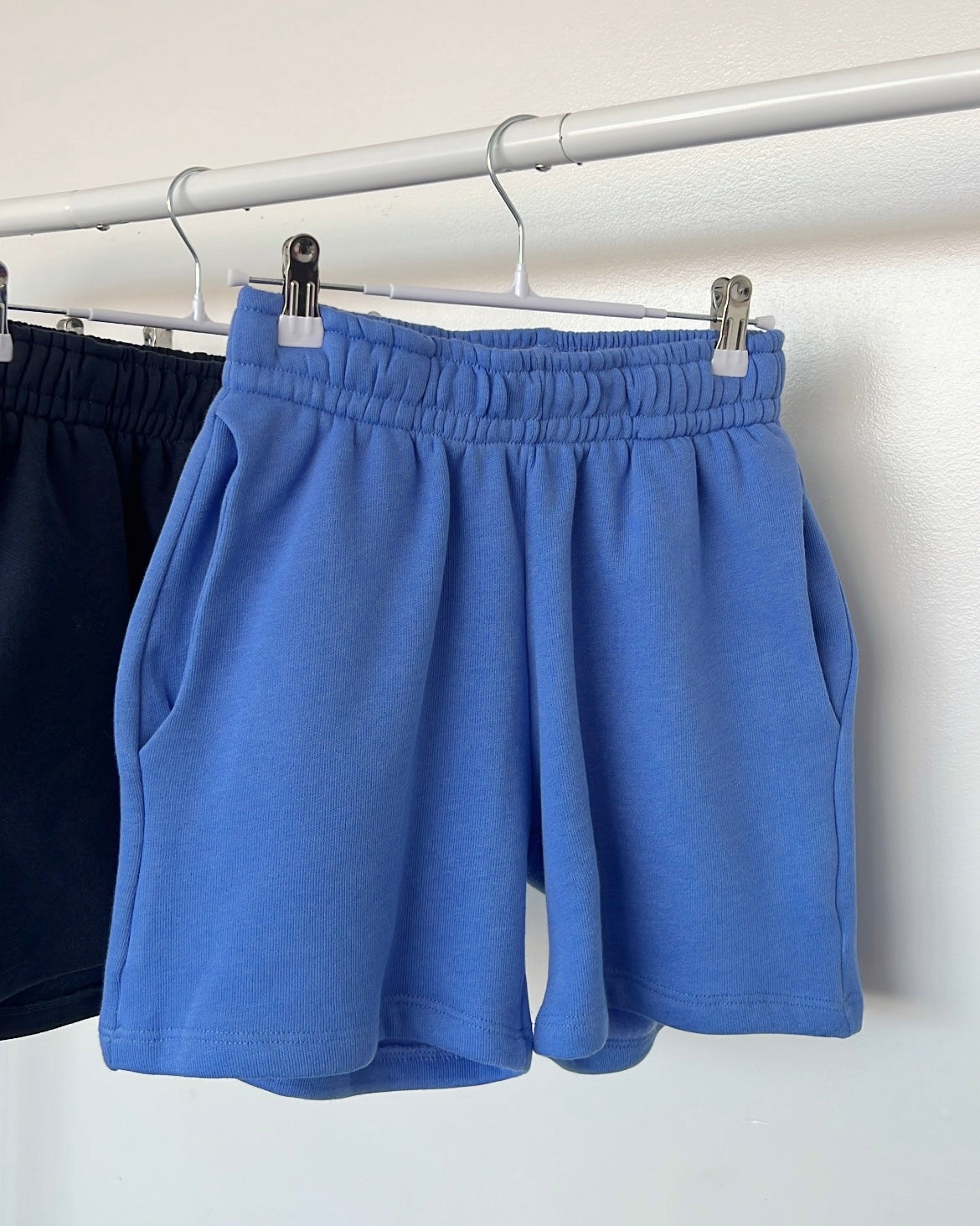 Cobalt Blue Fleece Pocket Shorts