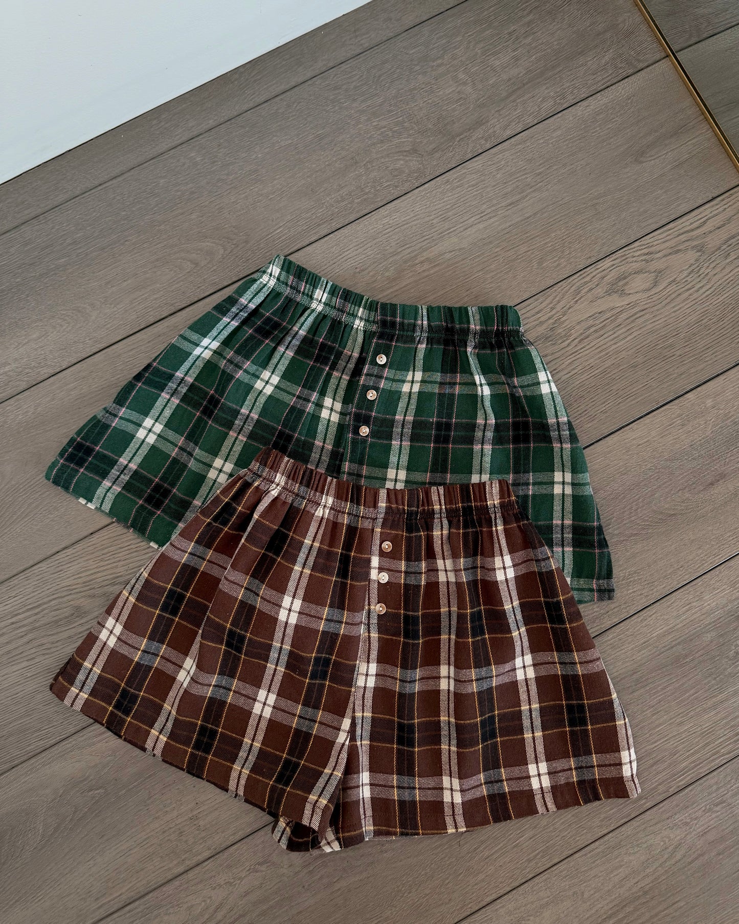 Hunter Green Flannel Boxer Shorts