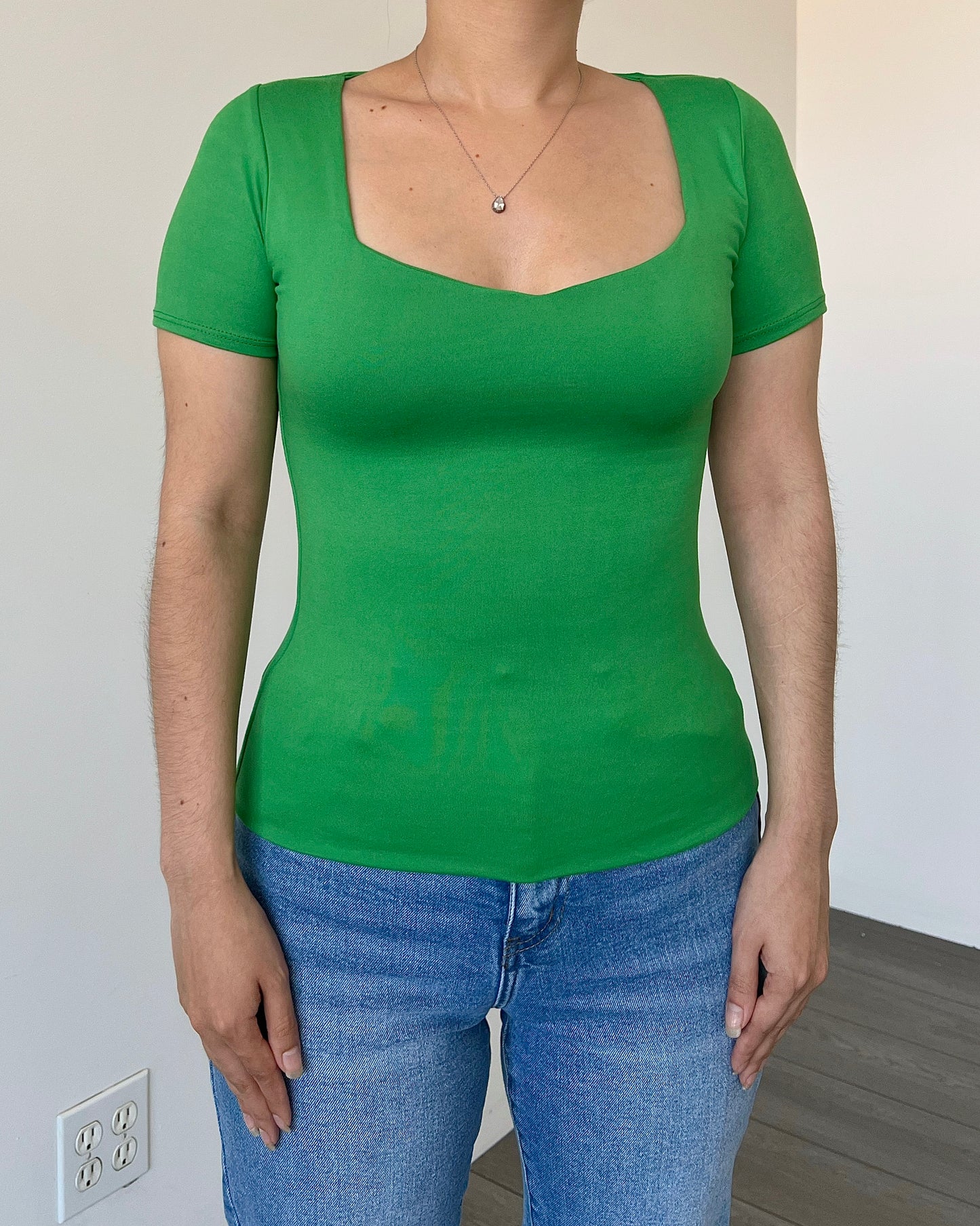 Kelly Green (Sweetheart) B-Soft Short Sleeve Top