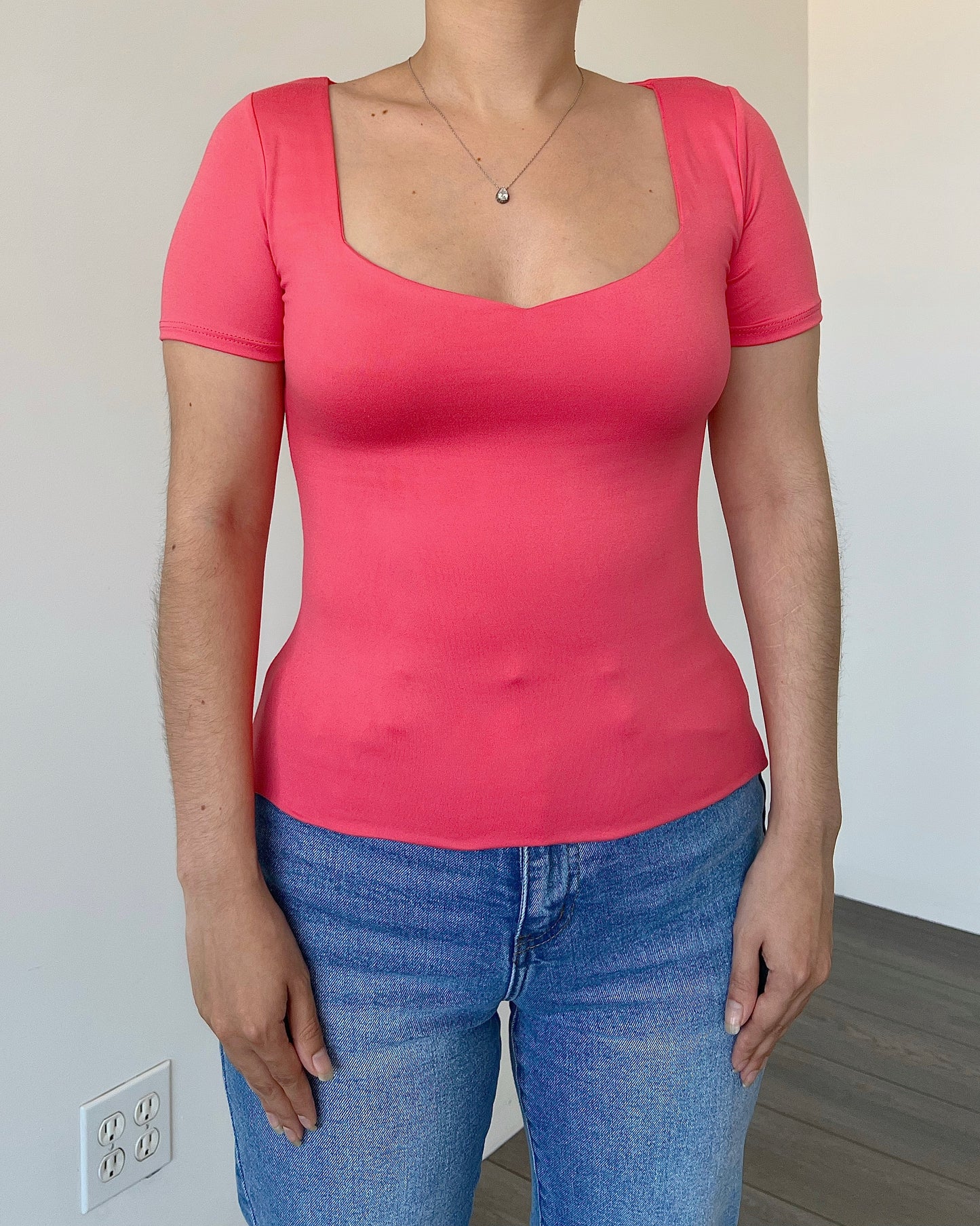 Punch Pink (Sweetheart) B-Soft Short Sleeve Top