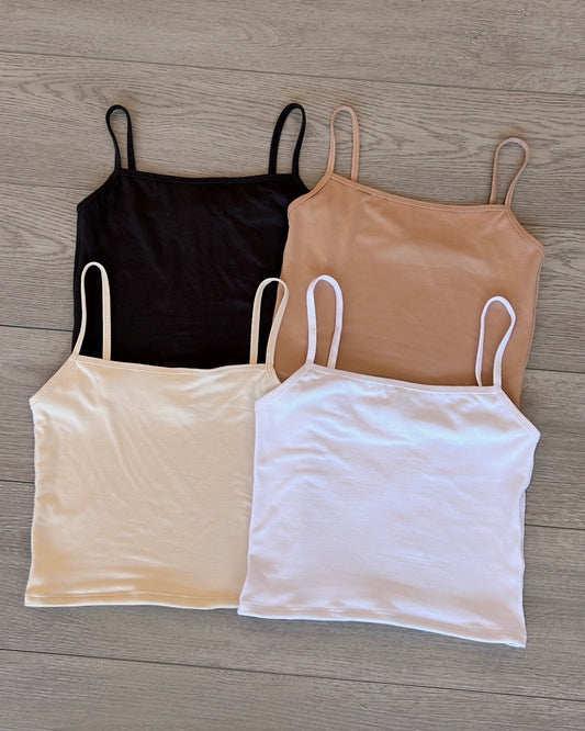 White (Cami) Crop B-Soft Top