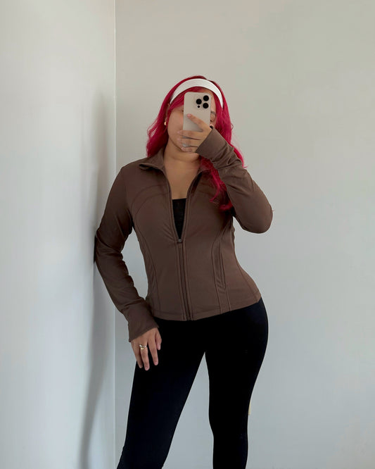 Espresso Thumbhole Active Buttery Jacket
