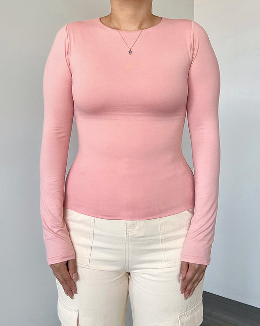Soft Pink B-Soft Long Sleeve Top