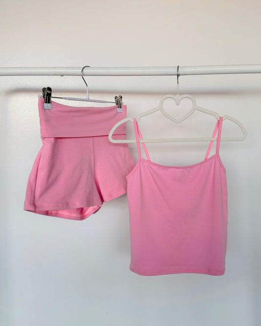 Pink Cami Cotton Top