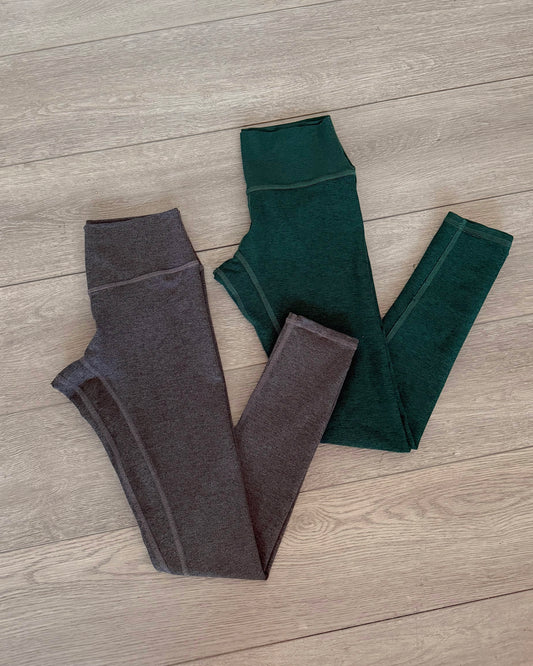 Charcoal Marled HW Active Leggings