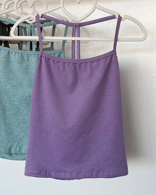 Regular Lavender Marled Active Cami Top