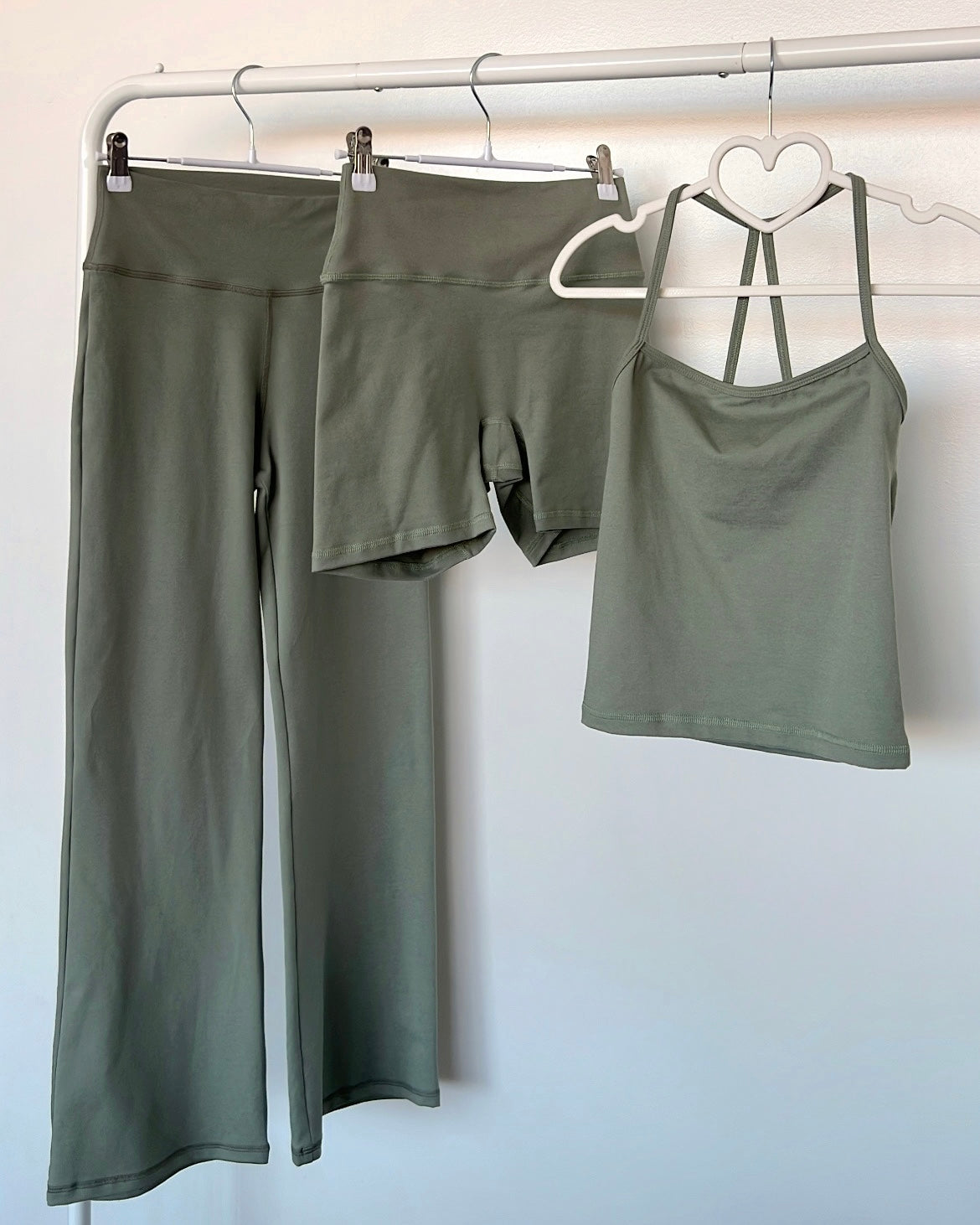 Sage Marled Active Cami Top