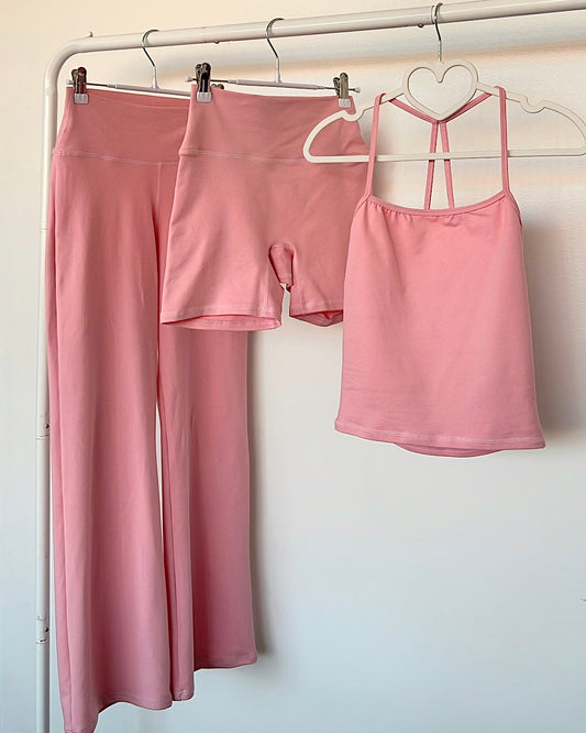 Light Pink Marled Active Cami Top