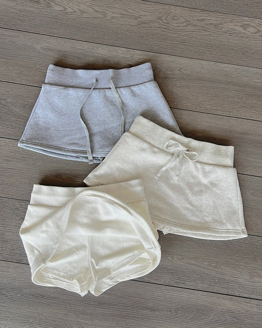 Grey Fleece Skort