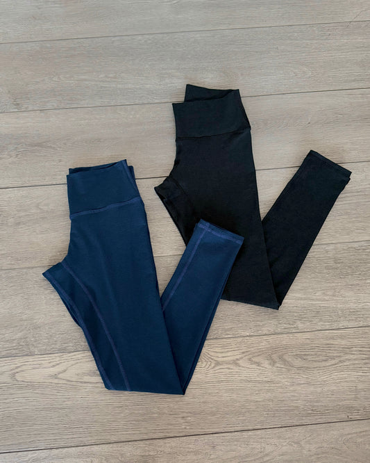Black Marled HW Active Leggings