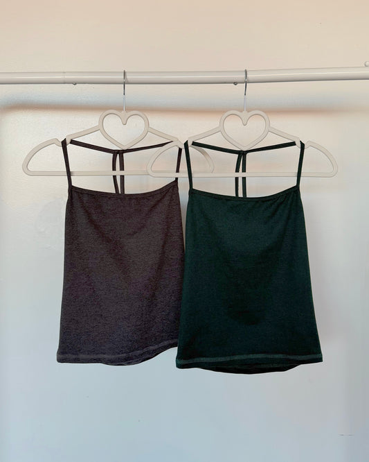 Charcoal Marled Active Cami Top