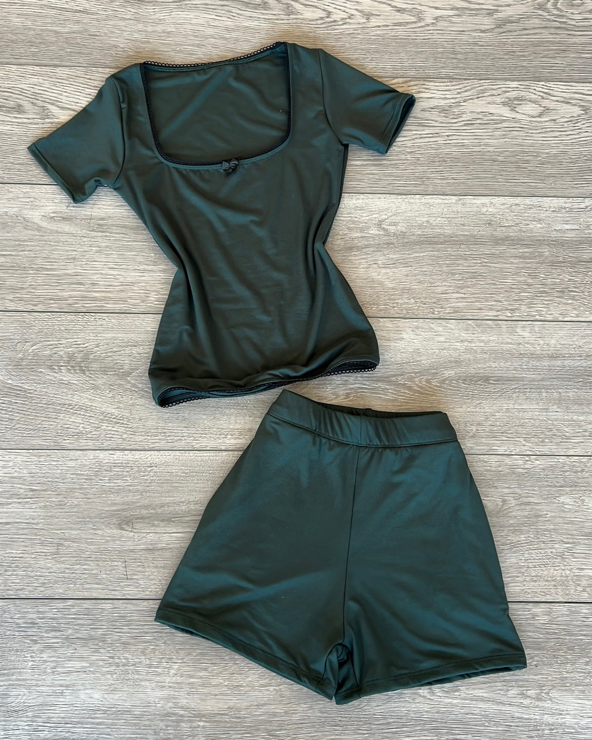 Forest Green B-Soft Pocket Lounge Shorts