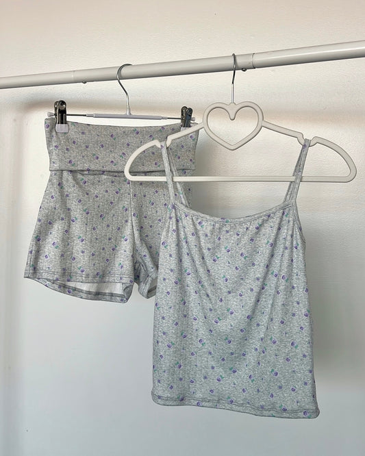 Lavender/Heather Ditsy (POINTELLE) Cami Top