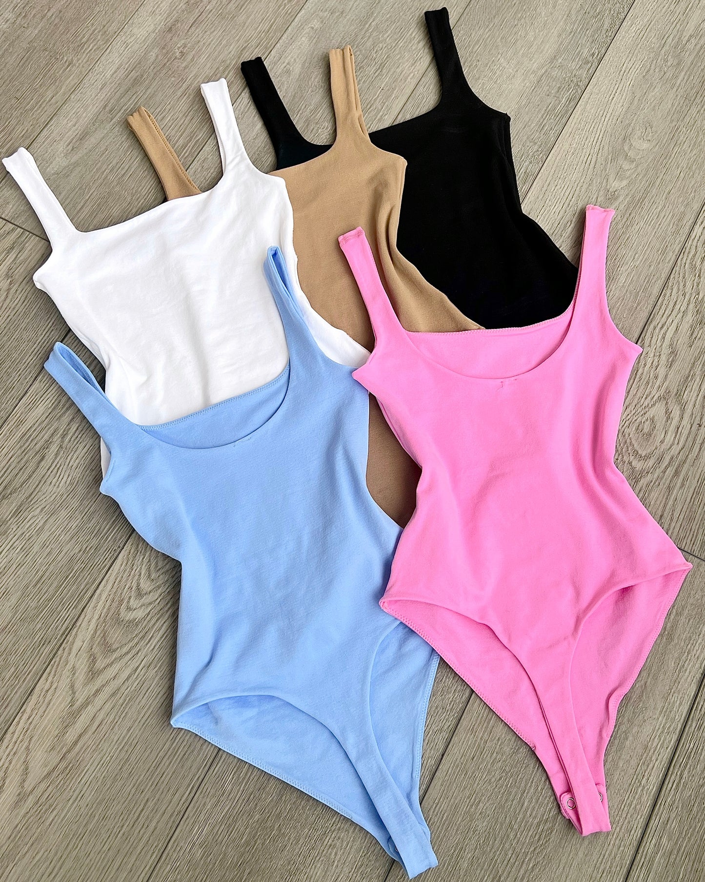 Baby Blue Double Shaping Bodysuit