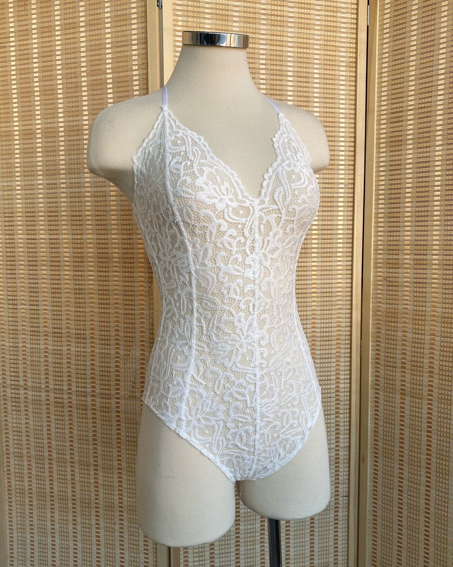 Lace Bodysuit - White