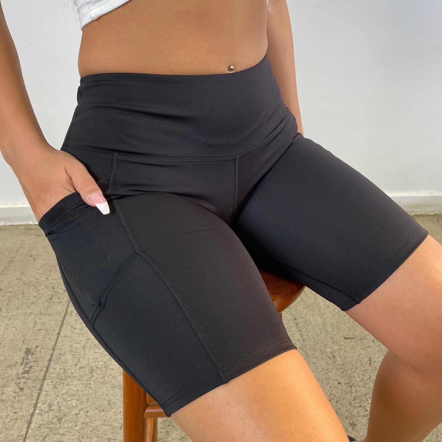 Workout Pocket Shorts - Black