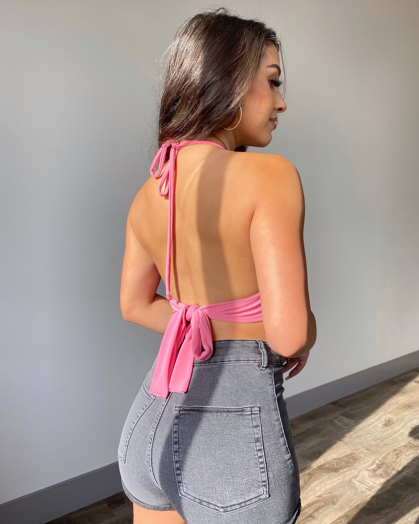 Halter top - Deep Pink