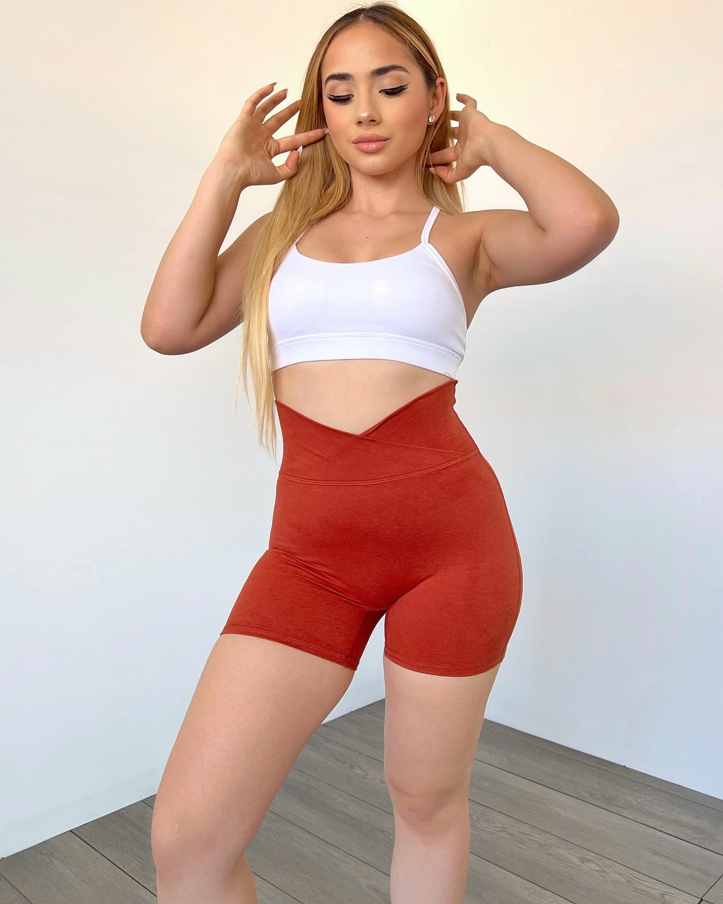 Carrot Marled Crossover Shorts