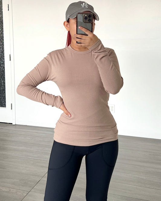 Tuape Ribbed Long Sleeve Top