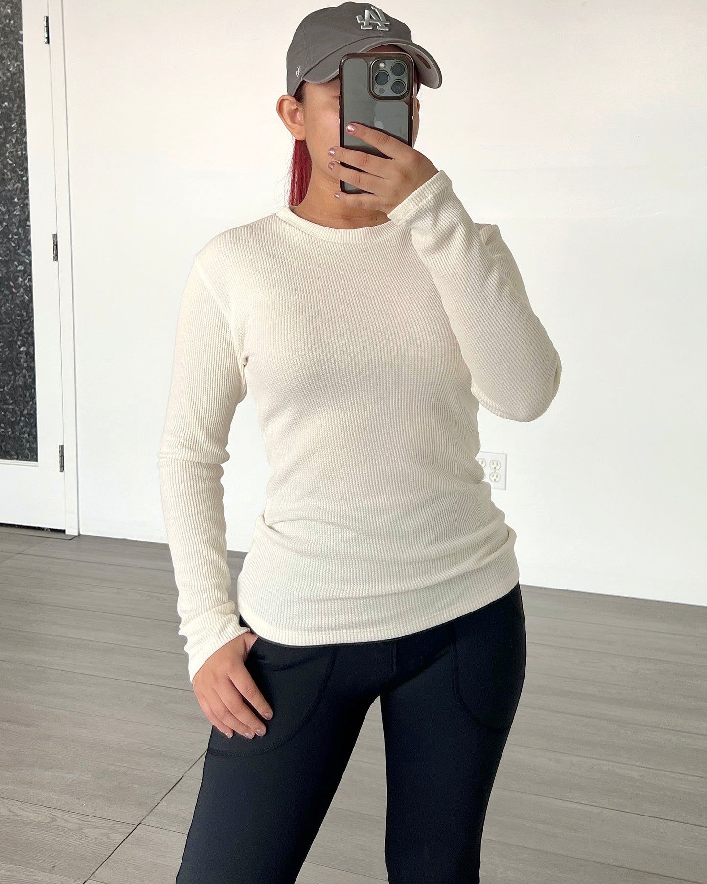 Ivory Thermal Long Sleeve Top